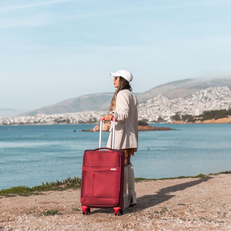 Βαλίτσα trolley Cardinal μεσαία 3800/60cm μπορντό - Image 2