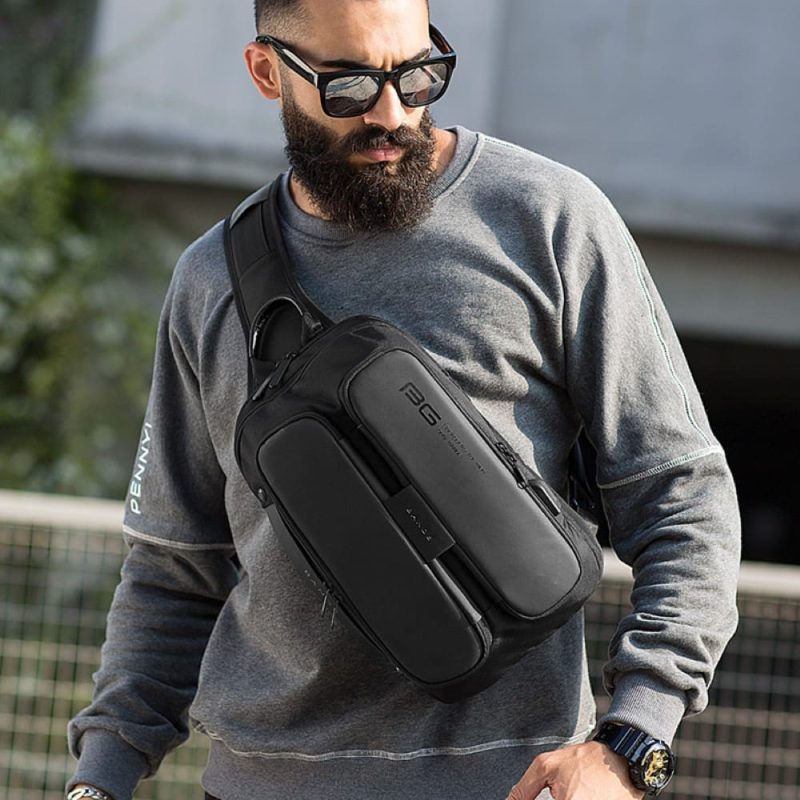 Τσαντάκι ώμου χιαστί crossbody Bange 7079 μαύρο - Image 2