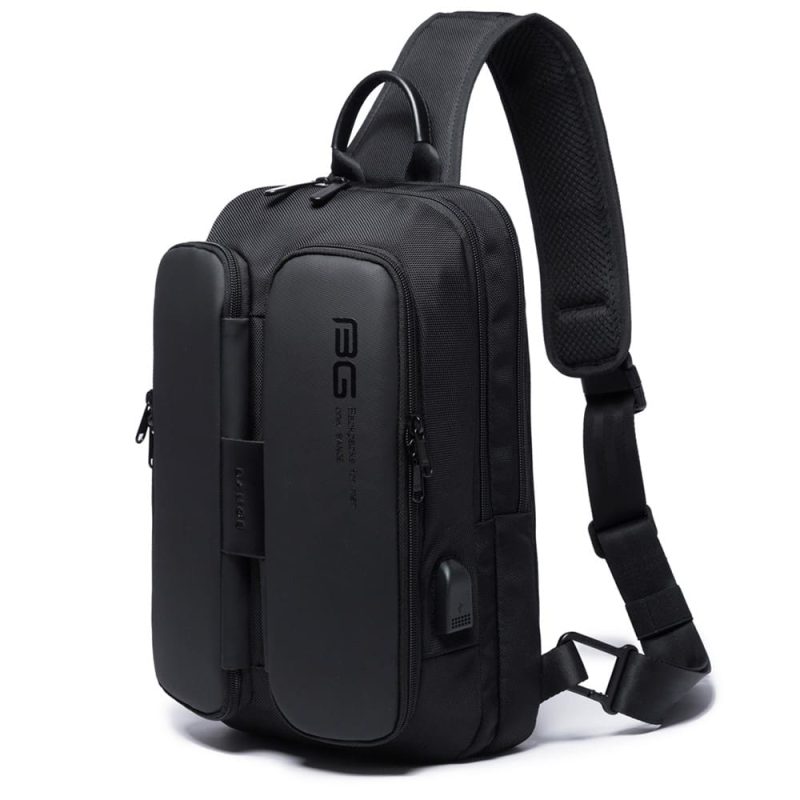 Τσαντάκι ώμου χιαστί crossbody Bange 7079 μαύρο - Image 4