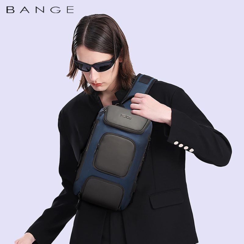 Τσαντάκι ώμου χιαστί crossbody Bange 7086 μπλέ - Image 2