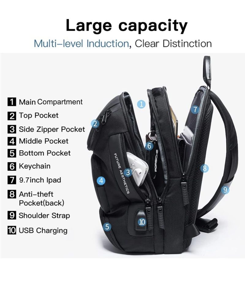 Τσαντάκι ώμου χιαστί crossbody Bange 7086 μαύρο - Image 4