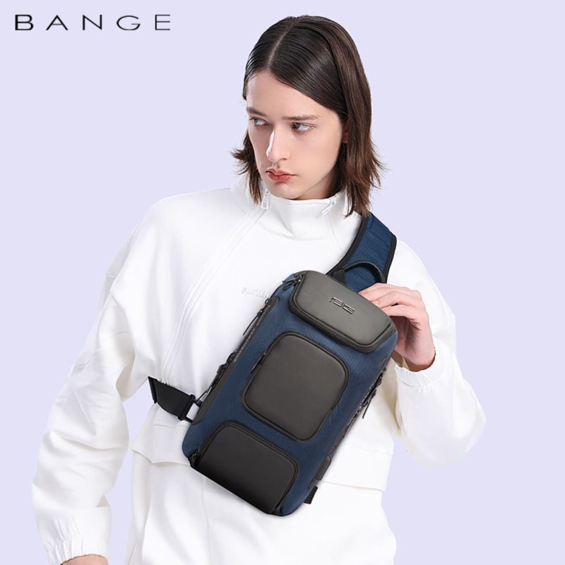 Τσαντάκι ώμου χιαστί crossbody Bange 7086 μπλέ - Image 3