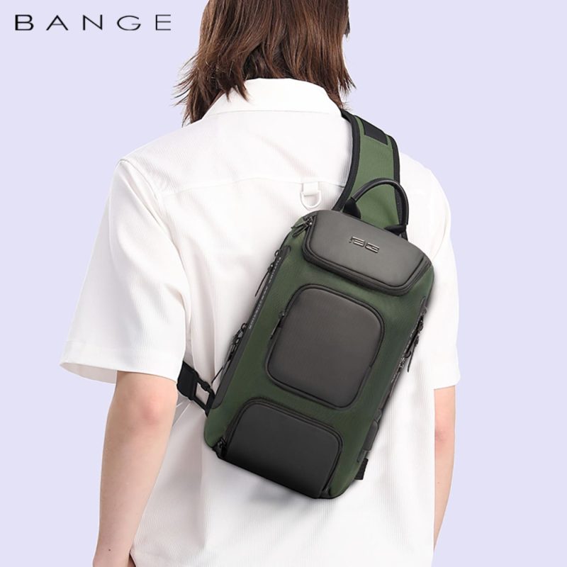 Τσαντάκι ώμου χιαστί crossbody Bange 7086 χακί - Image 4