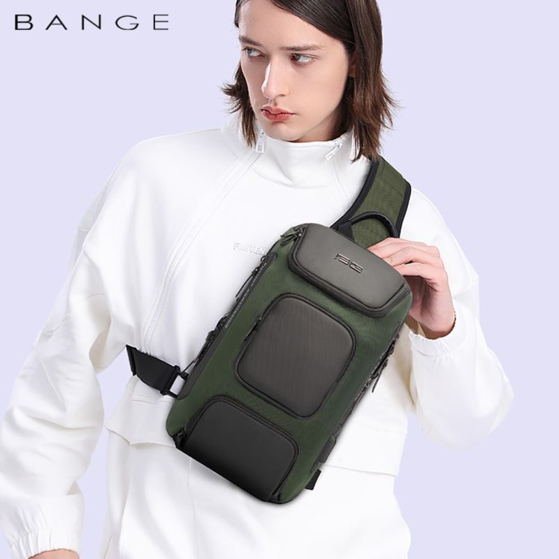 Τσαντάκι ώμου χιαστί crossbody Bange 7086 χακί - Image 3