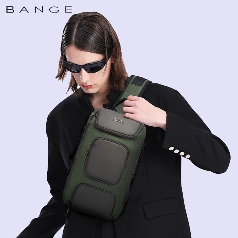 Τσαντάκι ώμου χιαστί crossbody Bange 7086 χακί - Image 2