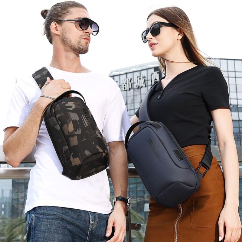 Τσαντάκι ώμου χιαστί crossbody Bange 7221 μπλέ - Image 3