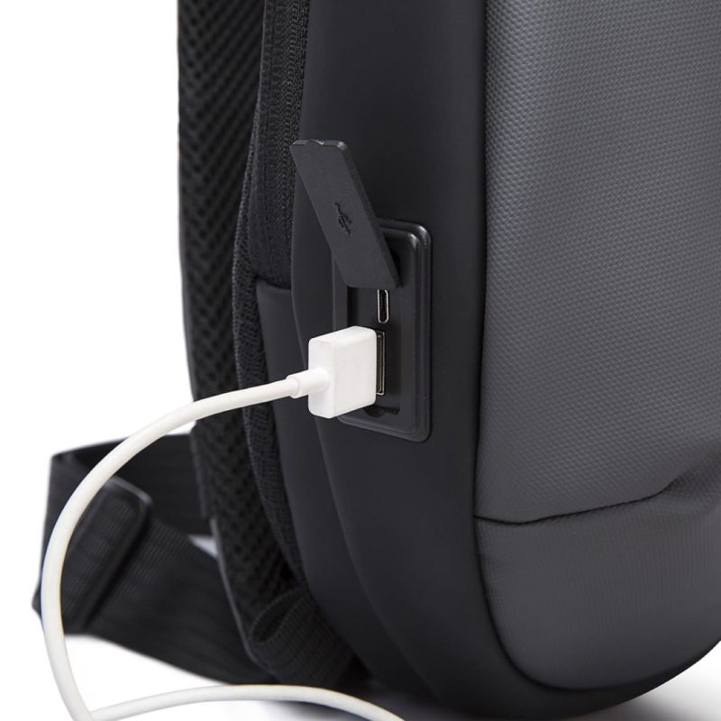 Τσαντάκι ώμου χιαστί crossbody Bange 7306 μαύρο - Image 6