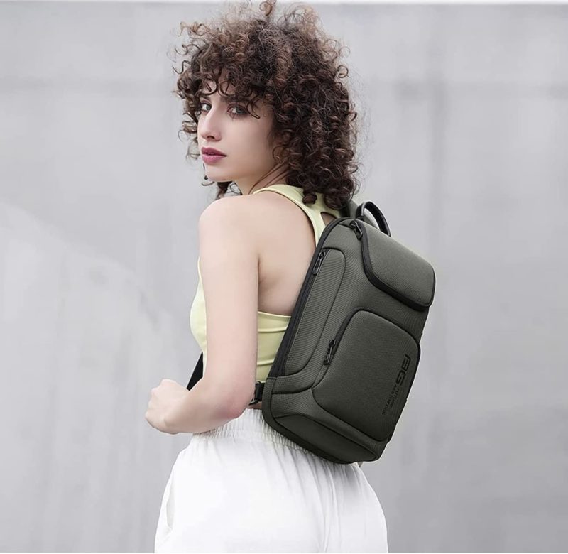 Τσαντάκι ώμου χιαστί crossbody Bange 7565 χακί - Image 2