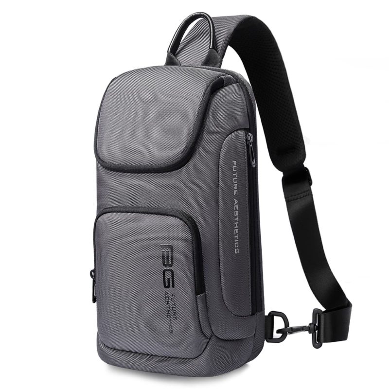 Τσαντάκι ώμου χιαστί crossbody Bange 7565 γκρί