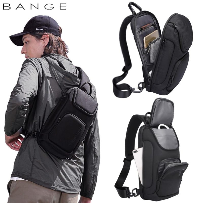Τσαντάκι ώμου χιαστί crossbody Bange 7565 μαύρο - Image 2