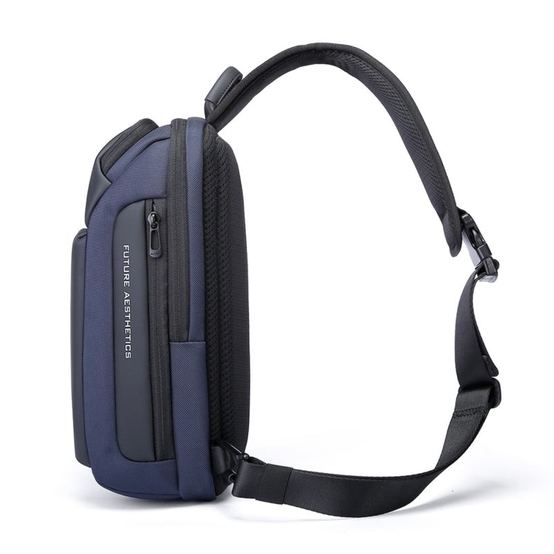 Τσαντάκι ώμου χιαστί crossbody Bange 7566 μπλέ - Image 6