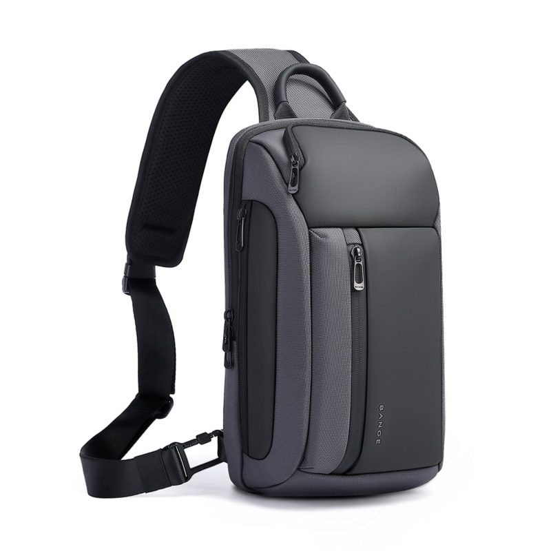 Τσαντάκι ώμου χιαστί crossbody Bange 7566 γκρί - Image 3