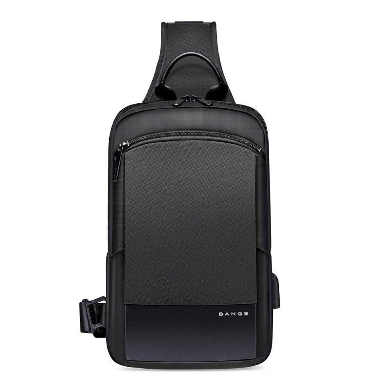 Τσαντάκι ώμου χιαστί crossbody Bange 77112 μαύρο - Image 4