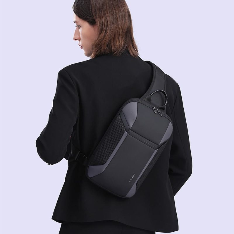 Τσαντάκι ώμου χιαστί crossbody Bange 7721 γκρί - Image 2