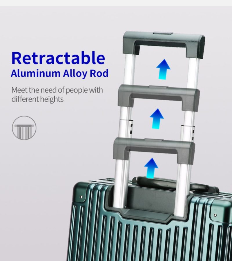 Βαλίτσα trolley case καμπίνας Bopai 833-853203/50 cm πράσινο - Image 6
