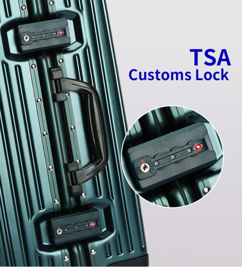 Βαλίτσα trolley case καμπίνας Bopai 833-853203/50 cm πράσινο - Image 5
