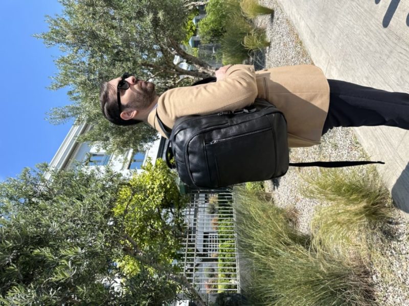 Δερμάτινο σακίδιο πλάτης Cardinal 20L 9008 μαύρο - Image 2
