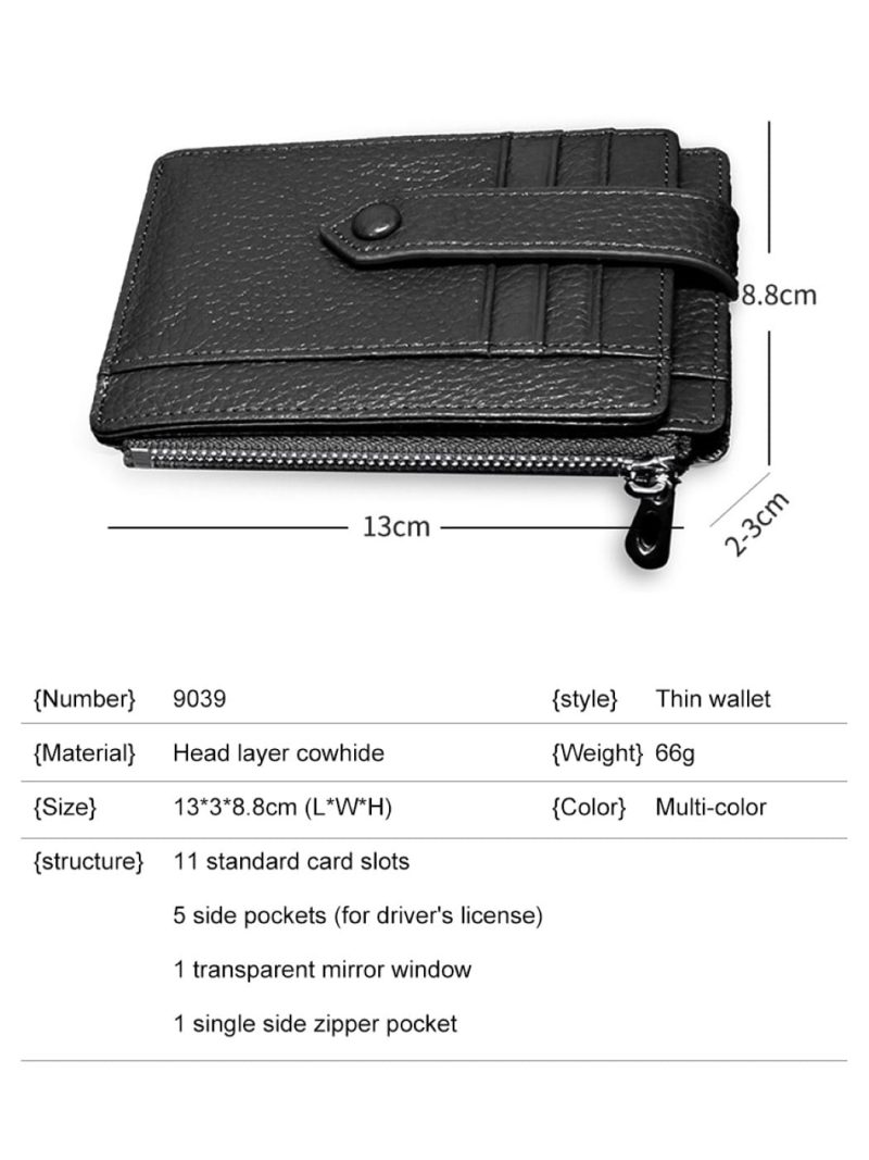 Δερμάτινη πορτοφόλι  Cardinal 9039 black - Image 4