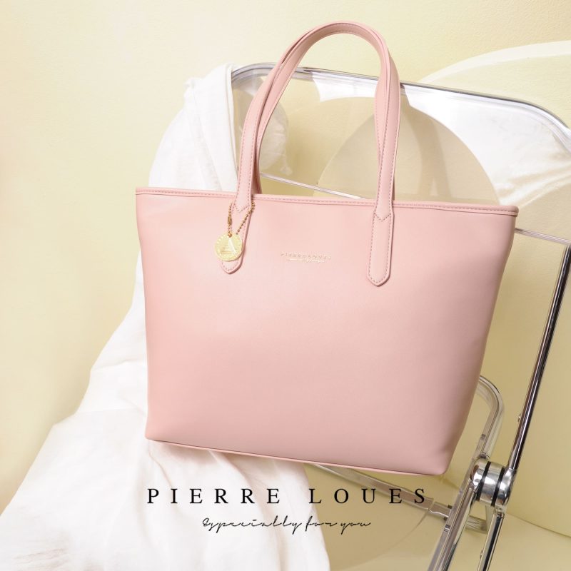 Γυναικεία Τσάντα Ώμου Shopper Pierre Loues 914-62 ροζ - Image 4