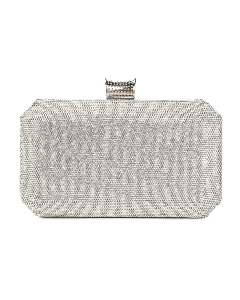 Τσάντα φάκελος clutch JH2222 - Ασημί