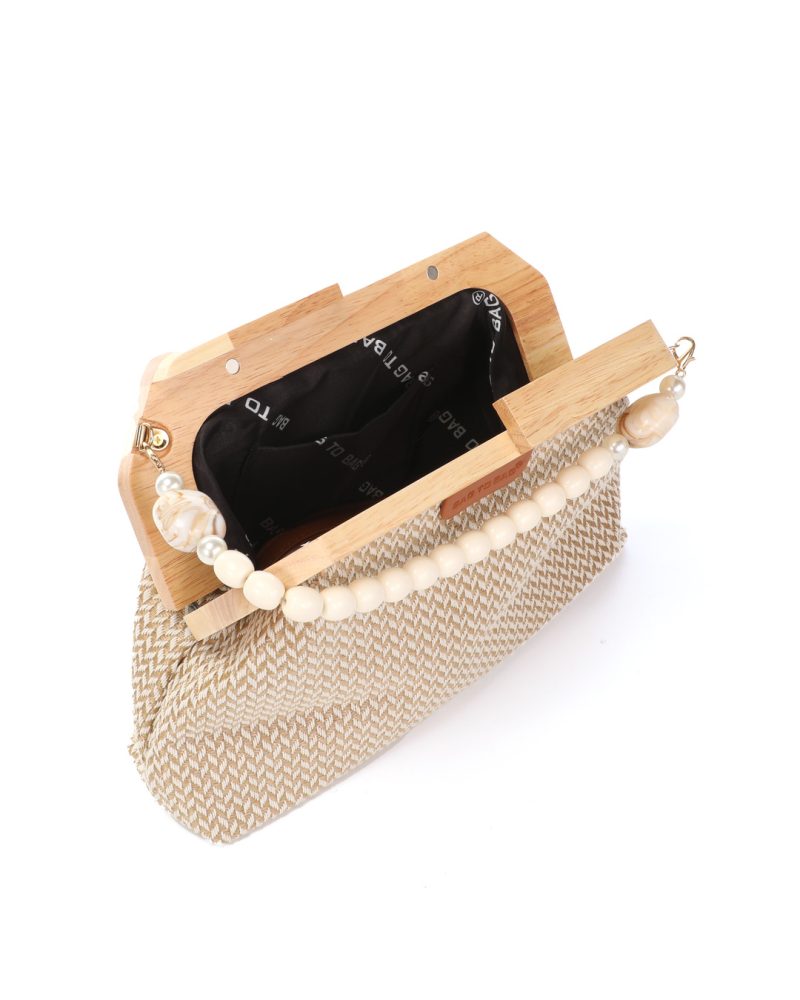 Τσάντα φάκελος clutch JH-2216 - Ασπρο - Image 2