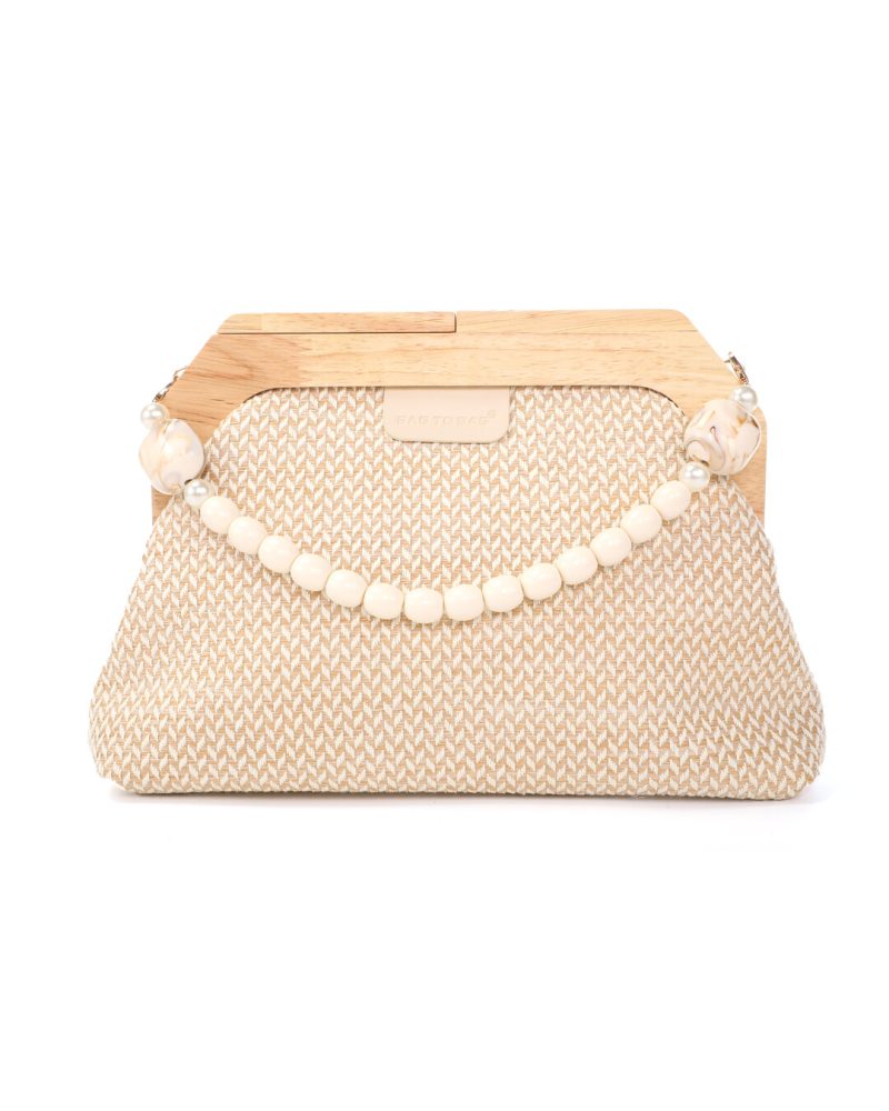 Τσάντα φάκελος clutch JH-2216 - Μπέζ