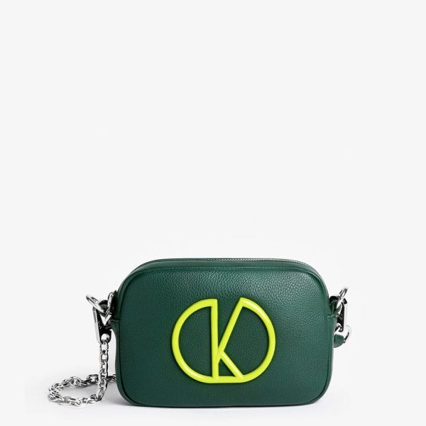 Γυναικεία Τσάντα Χιαστί Kalk KLABAG12-0192 Πράσινο