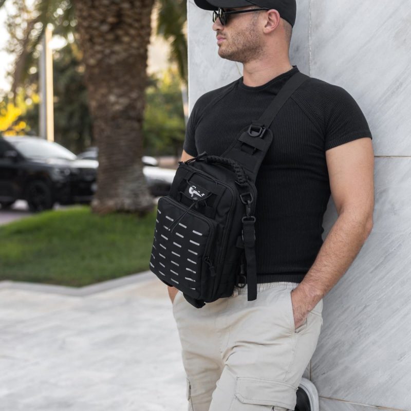 Τσαντάκι ώμου χιαστί crossbody Cardinal MT1227 μαύρο - Image 2