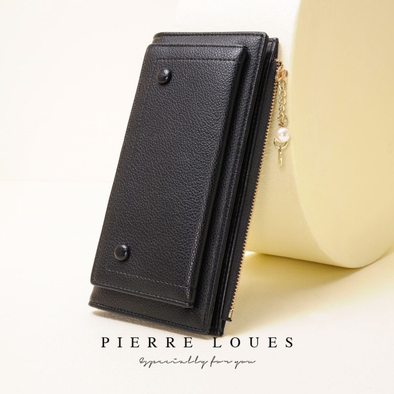 Γυναικείο πορτοφόλι Pierre Loues PL805-56-1 μαύρο - Image 2
