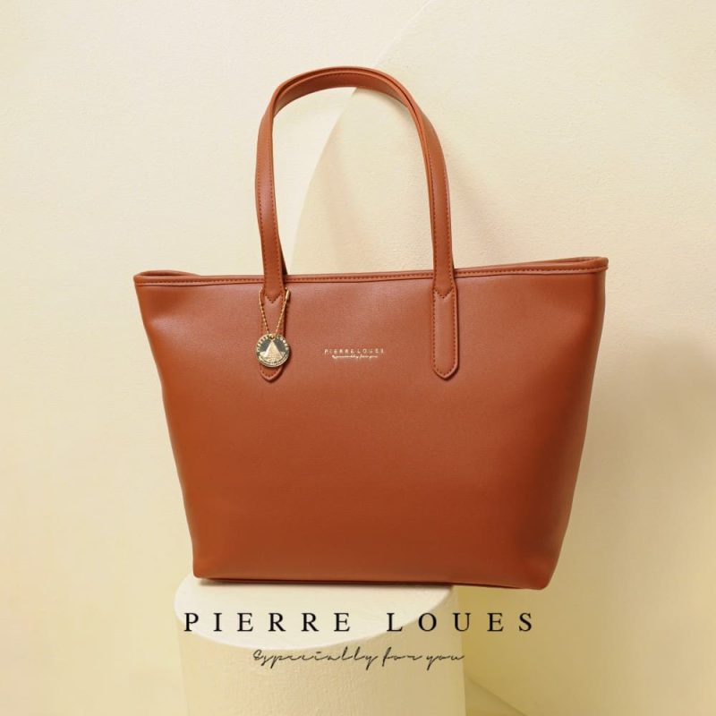 Γυναικεία Τσάντα Ώμου Shopper Pierre Loues 914-62 καφέ - Image 3