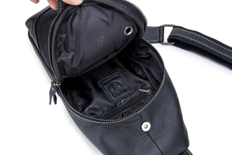 Δερμάτινο τσαντάκι body Bull Captain XB 019 μαύρο - Image 2