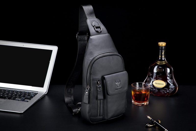 Δερμάτινο τσαντάκι body Bull Captain XB 121 μαύρο - Image 4