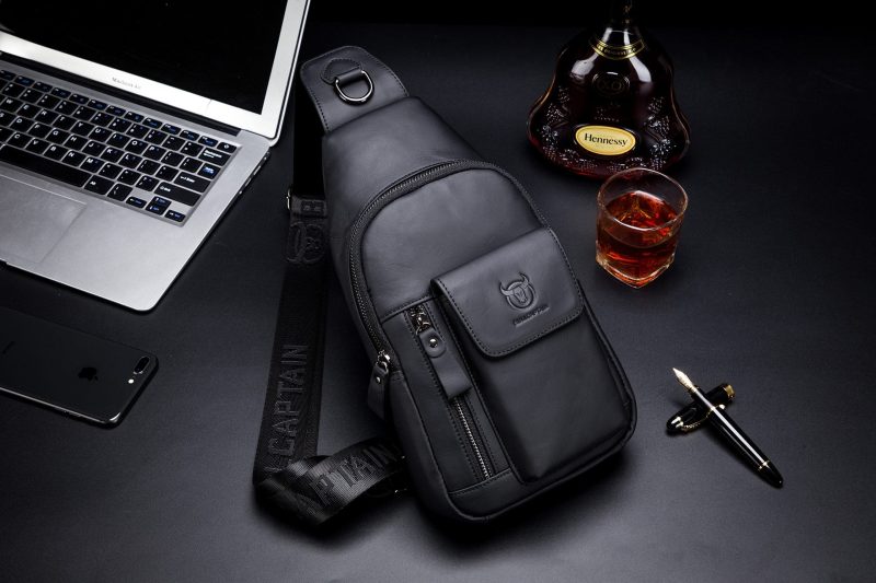 Δερμάτινο τσαντάκι body Bull Captain XB 121 μαύρο - Image 5