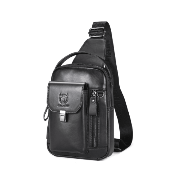 Δερμάτινο τσαντάκι body Bull Captain XB555 μαύρο
