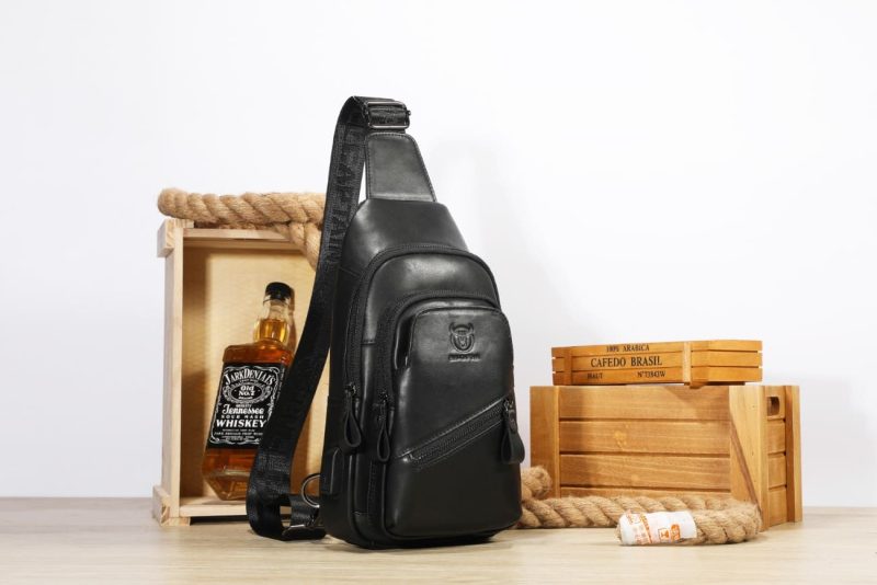 Δερμάτινο τσαντάκι body Bull Captain XB 127 μαύρο - Image 4