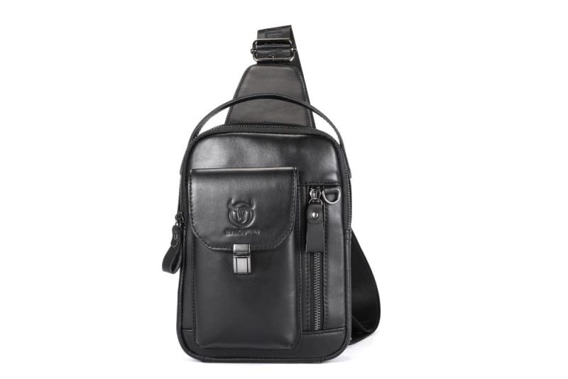 Δερμάτινο τσαντάκι body Bull Captain XB555 μαύρο - Image 6