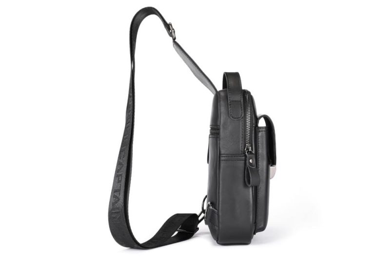 Δερμάτινο τσαντάκι body Bull Captain XB555 μαύρο - Image 5