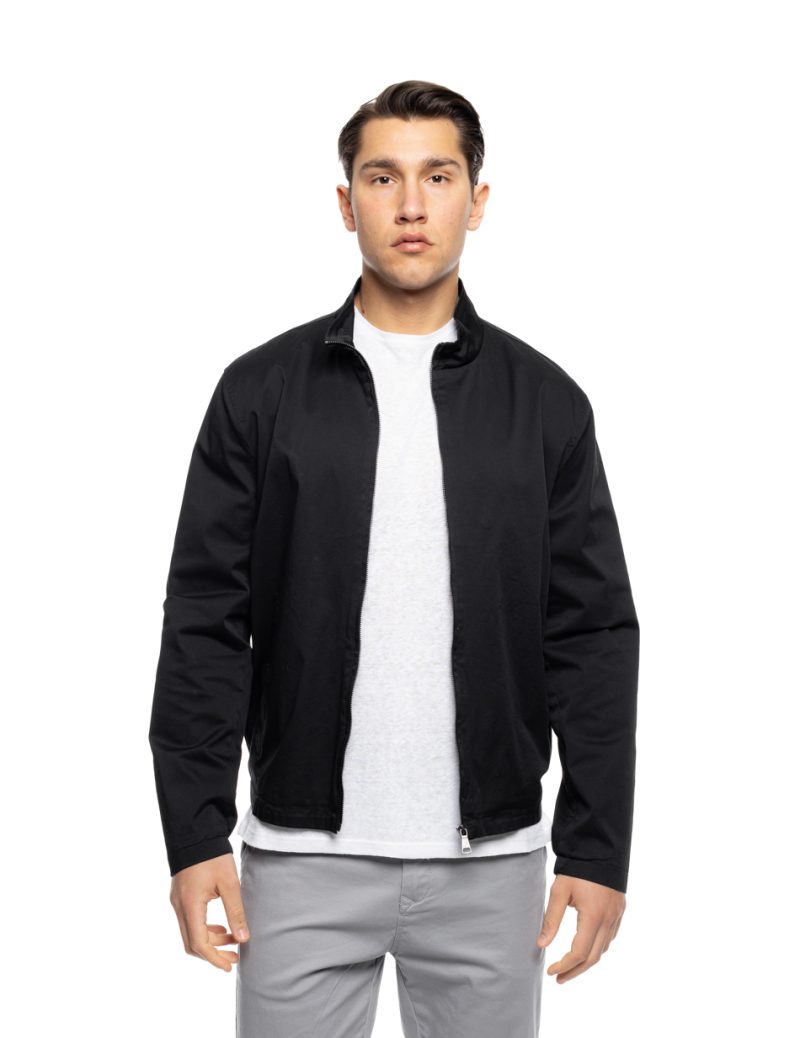 B&apos; Ανδρικό βαμβακερό πανωφόρι 53-201-003 BLACK