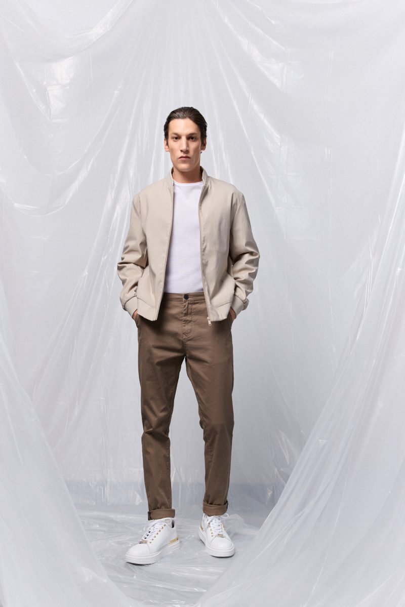 B&apos; Ανδρικό κοντό πανωφόρι 53-201-005 LT BEIGE - Image 5