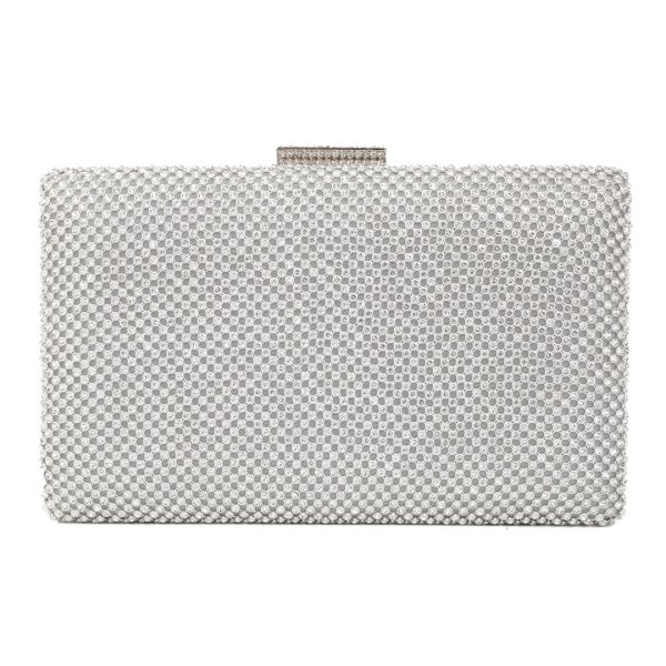 Τσάντα φάκελος clutch JH2230 - Ασημί