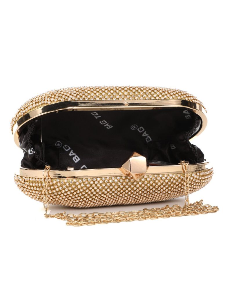Τσάντα φάκελος clutch JH2226 - Χρυσό - Image 2