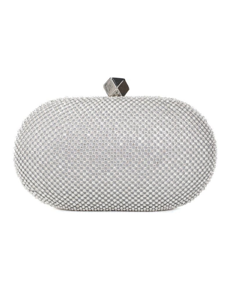 Τσάντα φάκελος clutch JH2226 - Ασημί