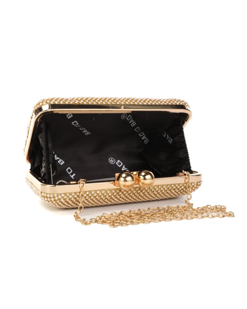 Τσάντα φάκελος clutch JH2227 - Χρυσό - Image 2