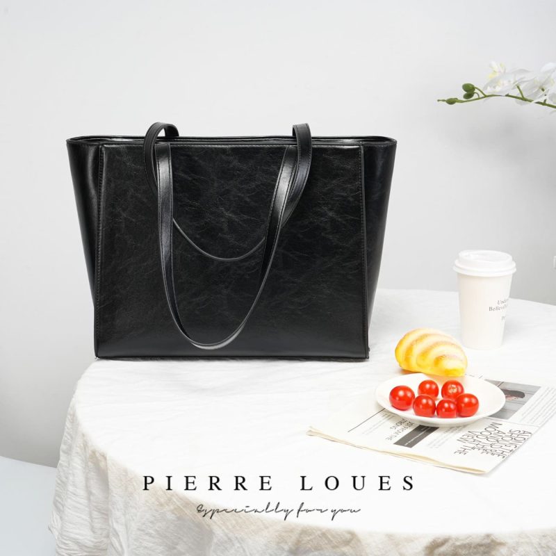 Γυναικεία Τσάντα Shopper Χειρός Pierre Loues PL615-40 μαύρο - Image 4