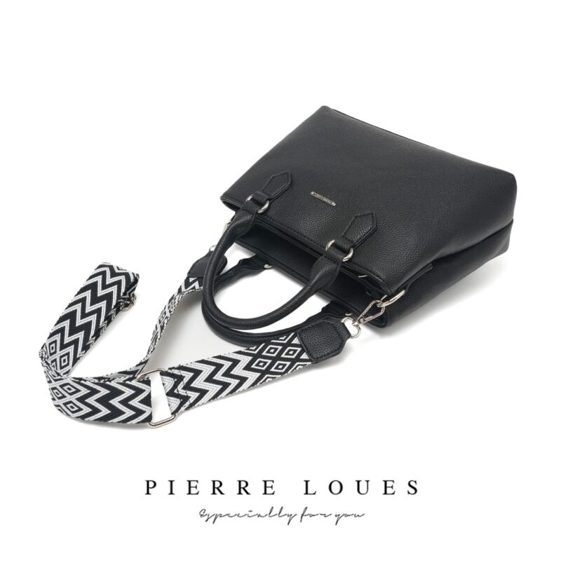 Γυναικεία Τσάντα Χιαστί Χειρός Pierre Loues PL782-21-Α10 μαύρο - Image 5