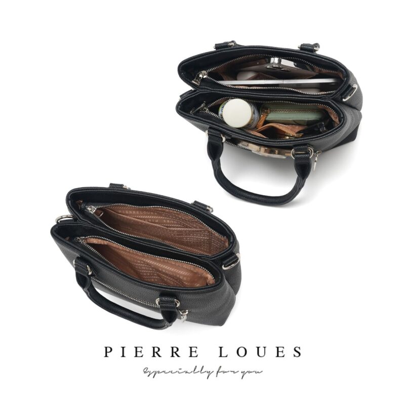 Γυναικεία Τσάντα Χιαστί Χειρός Pierre Loues PL782-21-Α10 μαύρο - Image 6