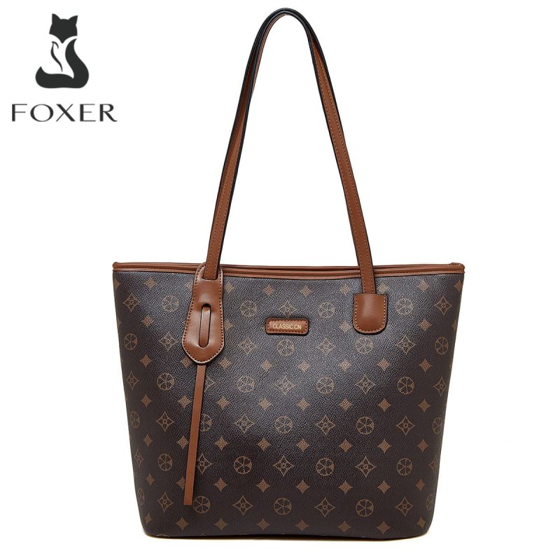 Γυναικεία Τσάντα PVC Χιαστί/Χειρός Foxer 9158135F καφέ - Image 5