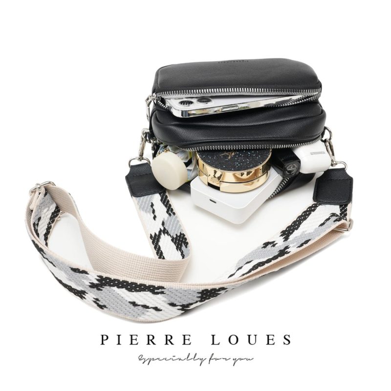 Γυναικεία Τσάντα Χιαστί Pierre Loues PL959-9 μαύρο - Image 6