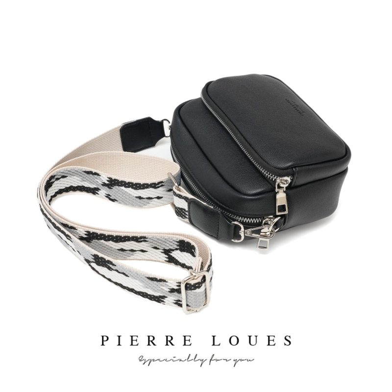 Γυναικεία Τσάντα Χιαστί Pierre Loues PL959-9 μαύρο - Image 5