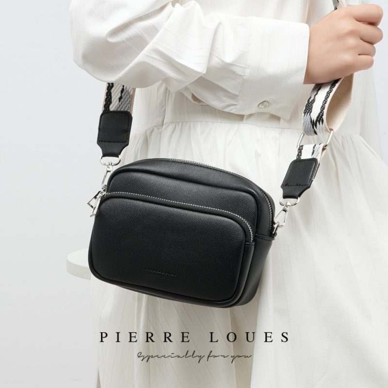 Γυναικεία Τσάντα Χιαστί Pierre Loues PL959-9 μαύρο - Image 2